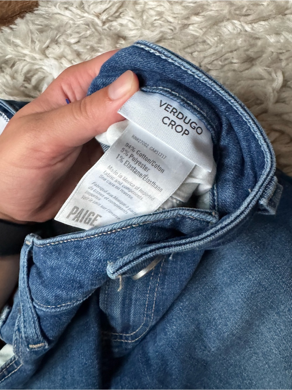 Paige Verdugo Crop Skinny Mid Rise Jeans - Picture 3 of 8